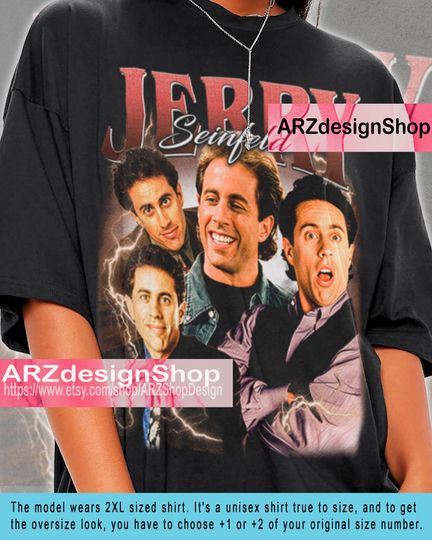 Limited Jerry Seinfeld Shirt Gift Graphic Short Sleeve Shirt | Cotton Vintage 90s Unisex Tees | Bootleg Retro | Casual Shirt