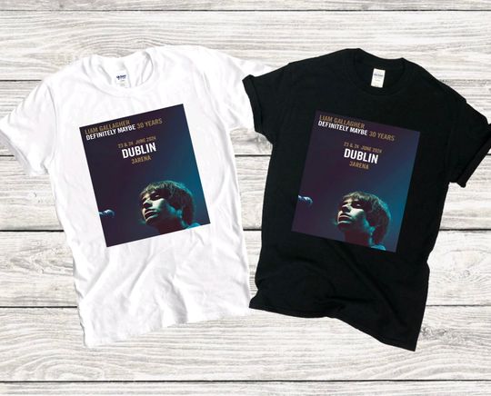 Liam Gallagher Oasis T-Shirt, Liam Gallagher Definitely Maybe Tour 2024 T-Shirt, Casual Cotton Short Sleeve T-shirt, Music Shirt for Fans, Music Men Summer Clothing