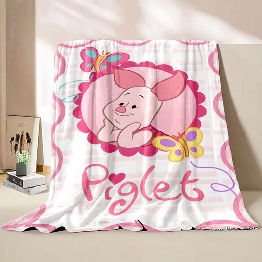 Disney Winnie The Pooh Piglet Print Blanket  Blanket