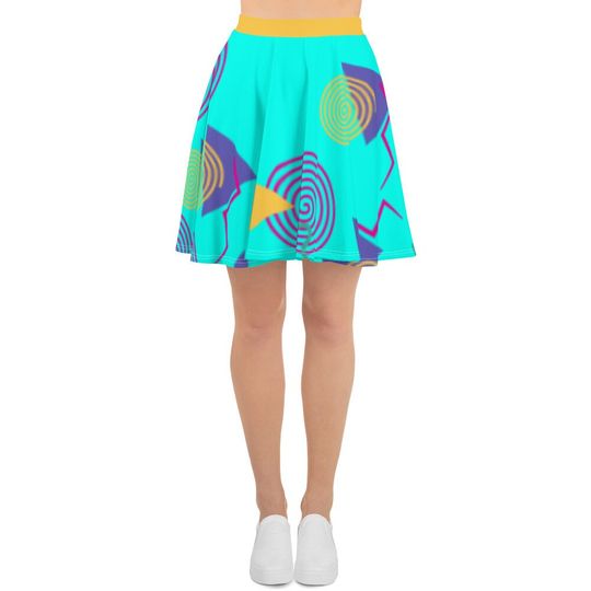 Totally Tubular 90s Skater Skirt, Disney Costume, Active Wear for A Park Day, Merch for A Fun Costume, Cosplay. Trip Styles