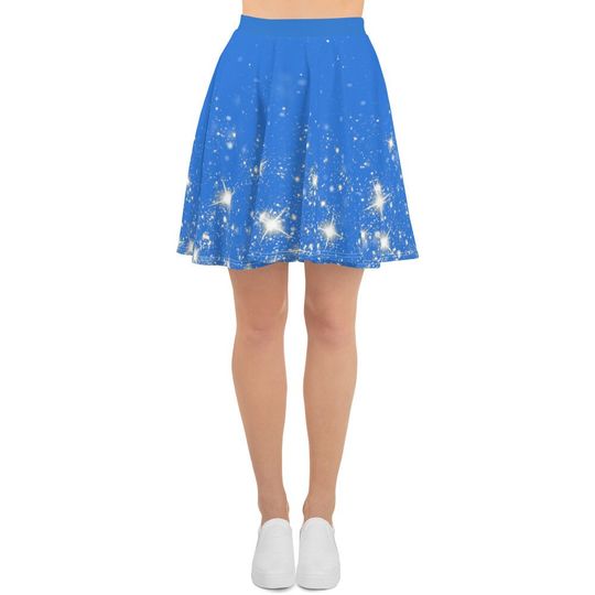 Fairy Godmother Skater Skirt, Disney Costume, Active Wear for A Park Day, Merch for A Fun Costume, Cosplay. Trip Styles
