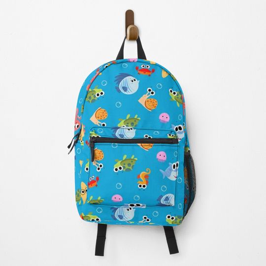 Finny The Shark Pattern 01 Backpack, Back to school gift, Cute Gift For Girl, Funny Backpack