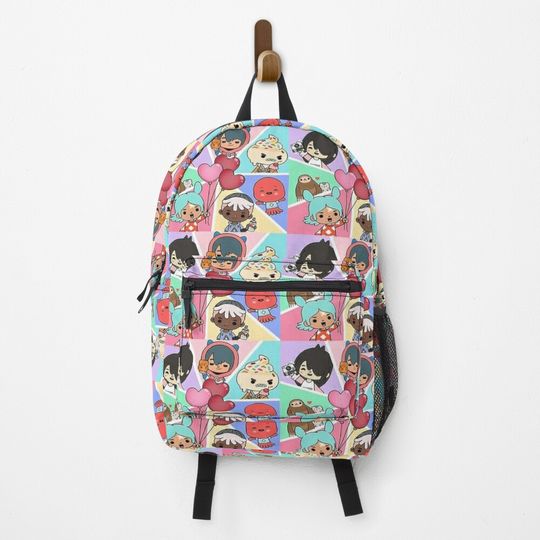 Toca Squad  toca boca Backpack  Backpack, Back to school gift, Cute Gift For Girl, Funny Backpack