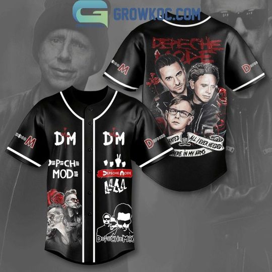 Depeche Mode All I Ever Needed There In My Arms Baseball Jersey, Custom Name Baseball Shirt, Fashionable Short Sleeve Baseball Shirt, Music Shirt for Fans, Music Men Summer Clothing