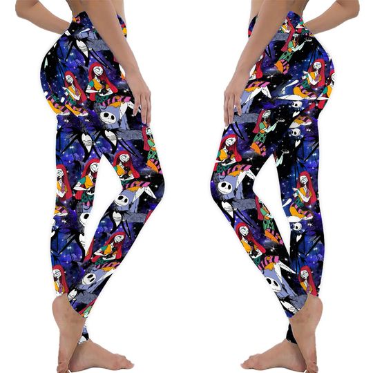 Jack Sally Nightmare Before Christmas Leggings