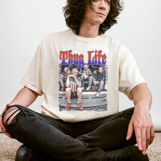 Thug Life - Funny 4th of July Cotton Tee, Graphic Tshirt for men, women, Unisex, Trending Casual Fashion