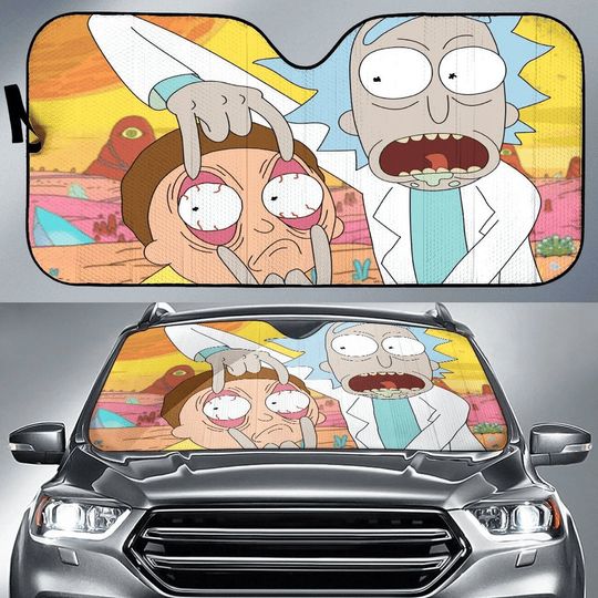 Rick and Rickandmorty Car Auto Sun Shades,Rick And Rickandmorty Car Accessories,Car Windshield,Auto Decoration,Car Foldable Accessories for Sun Protection