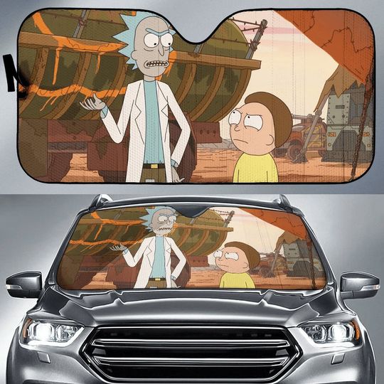 Rick and Rickandmorty Auto Car Sun Shades,Rick And Rickandmorty Car Accessories,Car Windshield,Auto Decoration,Car Foldable Accessories for Sun Protection