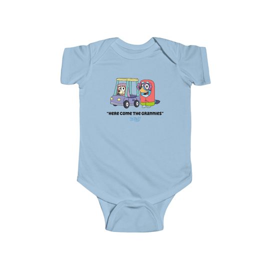 BlueyDad Grannies, Here Come the Grannies - Infant Fine - Jersey Bodysuit, BlueyDad Onesie