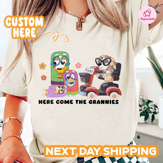 Discover Here Come The Grannies Shirt, Mother's Day Blue Dog Sweatshirt, Father's Day Sweatshirt, Blue Dog  Tee, Best For Gift