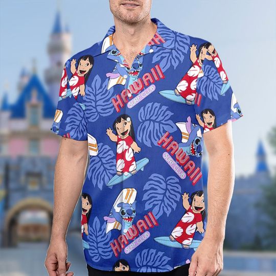 Blue Dog Surfing Hawaii Beach Shirt, Aloha Summer Beach Animal Shirt Button Up Short Sleeves Hawaiian, Trending Casual Fashion