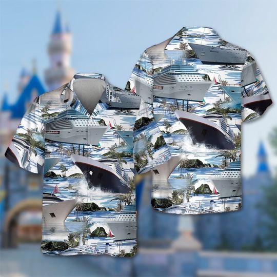 Cruise Pirate Hawaii Beach Shirt, Collared button down short sleeve art hawaiian shirt, Trending Casual Fashion