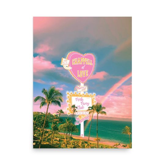 Chappell of Love Poster 3 sizes Chappell Roan Decor, Aesthetic Home Decor