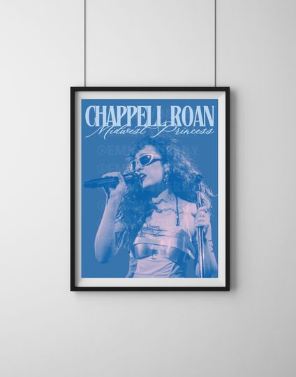 Chappell Roan Poster - Midwest Princess - Femininomenon - Hot To Go - Pink Pony Club - Portrait Print - Wall Art - Concert Poster