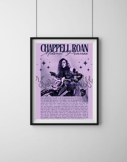 Chappell Roan Poster - Midwest Princess - Femininomenon - Hot To Go - Pink Pony Club - Portrait Print - Wall Art 3 sizes Chappell Roan Decor