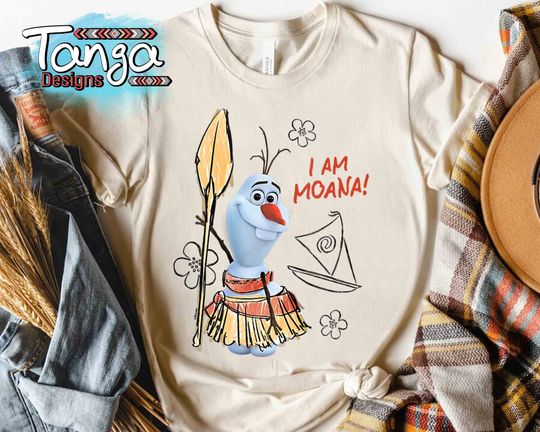 Disney Olaf I Am Moana Presents Moana Costume Sketch Shirt