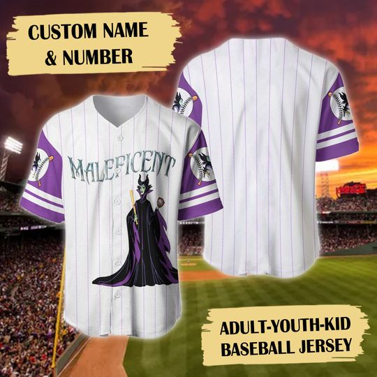 Custom Villain Baseball Jersey, Personalized Comfortable Short Sleeve Sports Jersey For Baseball Lovers