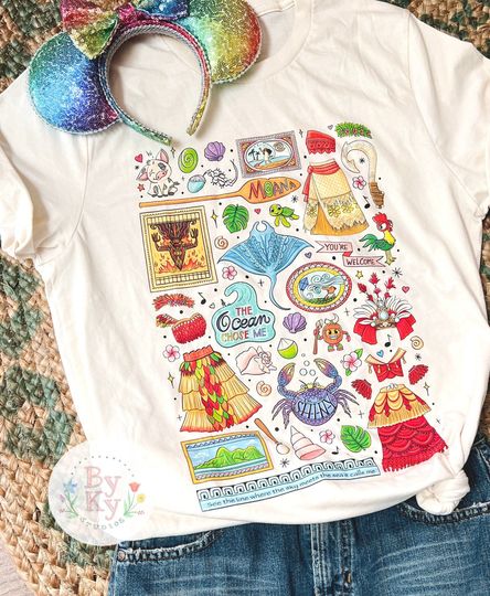 Moana Princess Unisex Jersey Short Sleeve Tee  Multiple Colors, Disney fan gift