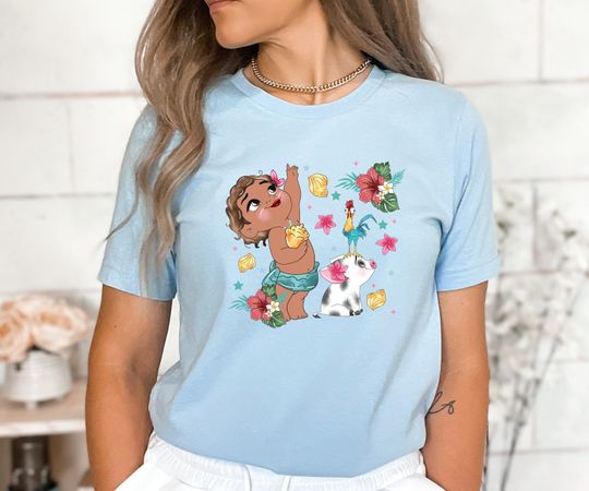 Moana Shirt, Disney Princess Shirt, Hei Hei And Pua Tee, Magic Kingdom, WDW Holiday, Disney Trip, Unisex T-Shirt