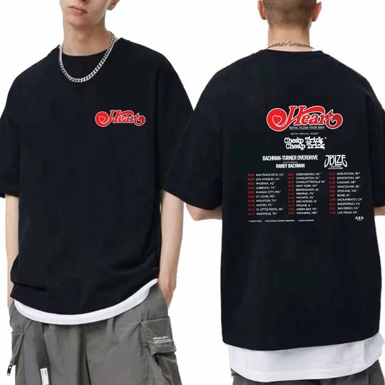 Heart 2024 Tour Shirt, Heart Band Fan Shirt, Heart 2024 Concert Shirt, Heart Rock Band Royal Flush Tour Shirt