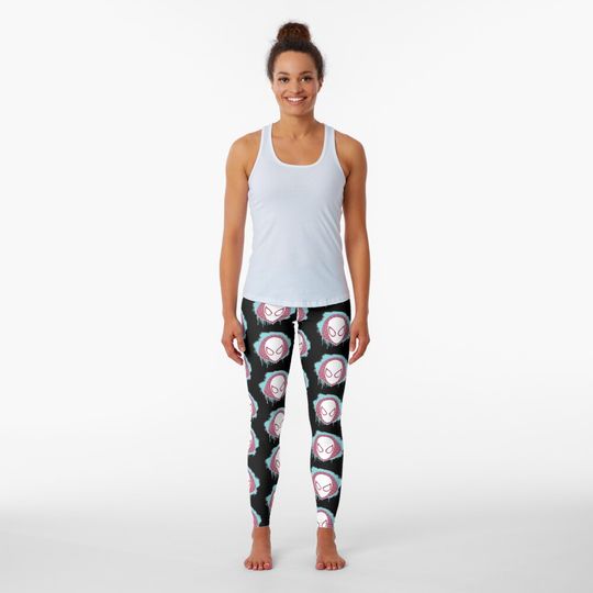 Spider Gwen Spray Paint Leggings, Gift for Women, Funny Women Leggings, Comfortable Leggings