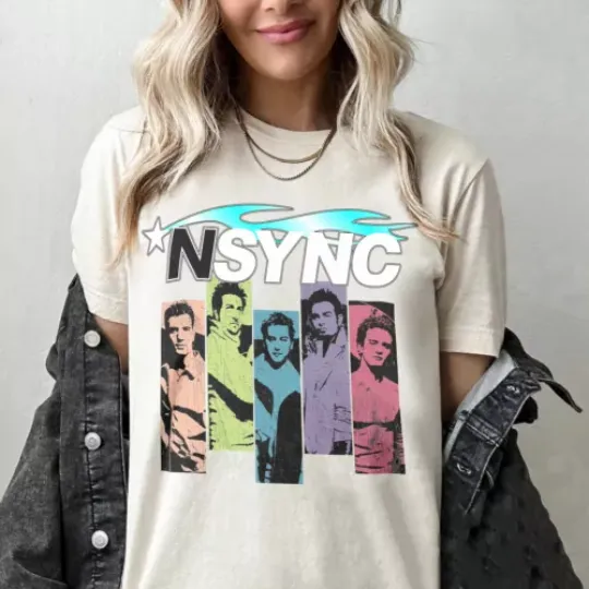 Retro NSYNC Boy Band Shirt, NSYNC Eras T-Shirt For Men Women