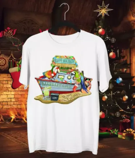 Merry CHRISTMAS Jimmy Buffett Shirt All Trending Street Fashion
