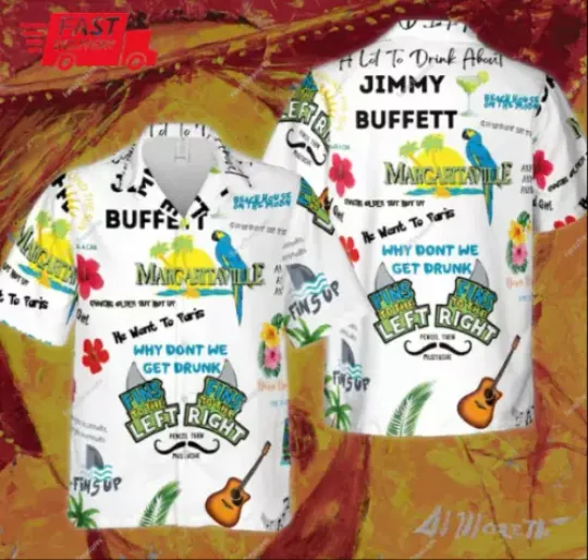 Jimmy Buffett Hawaiian Shirt, Sail On Jimmy Buffett Fan Gift, Parrothead Island Trending Street Fashion
