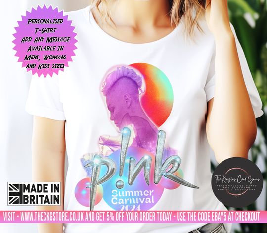 Pink Tour Tshirt. Concert t shirt for the Summer Carnival tour 2024. Summer Carnival 2024 Cotton Tee Gift For Man, Women, Kid
