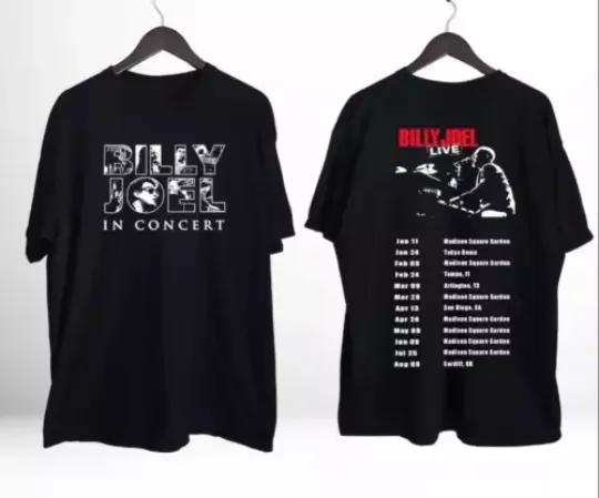 Billy Joel 2024 Tour Shirt, Billy Joel Tour Shirt, Billy Joel Concert Shirt, Summer 2024 Concert Shirt, Gift For Fan