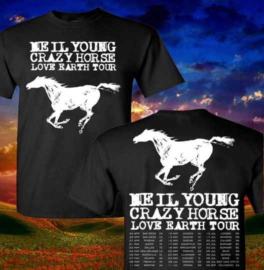 Neil Young Shirt Music T Shirt World Tour 2024 Tour, Summer 2024 Concert Shirt, Gift For Fan