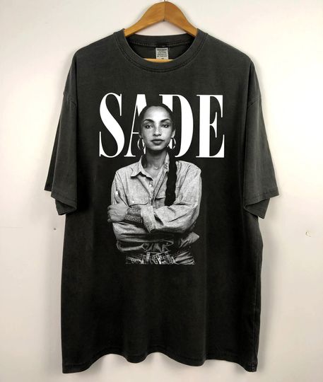 Sade Shirt, Sade Adu Unisex Tshirt, SADE Tour Crewneck Tshirt, Sade Pop Music Fan shirt, Gift for men women unisex 90s Vintage  Tshirt