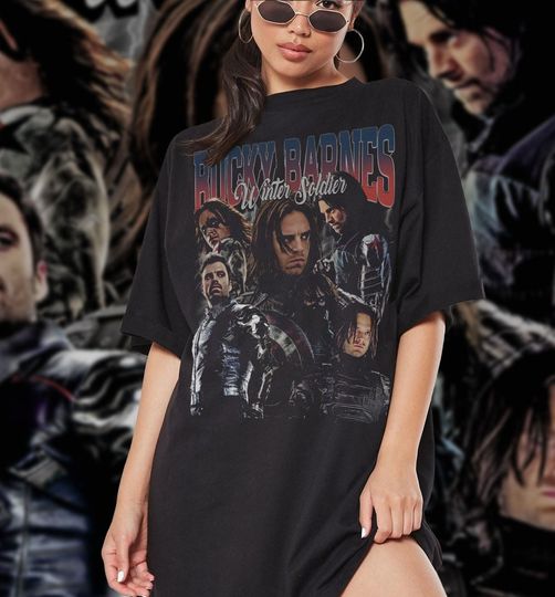 BUCKYY Bn Barnes Winter Soldier Shirt , Sebastian Stan T Shirt, The Falcon And Winter Soldier Homage T-Shirt, Sebastian Stan Comfort Color Shirt