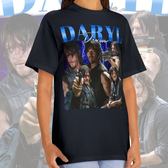 Daryl Dixon Shirt, Daryl Dixon Vintage Graphic 90s Tshirt, Character Homage T-shirt Unisex, Bootleg Retro 90's Fans Tee Comfort Color Shirt