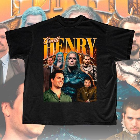 HENRY CAVILL Shirt, Henry Cavill Homage Tshirt, Henry Cavill Fan Tee, Henry Cavill Retro 90s Gift Henry Cavill T-shirt, Henry Cavill Bootleg