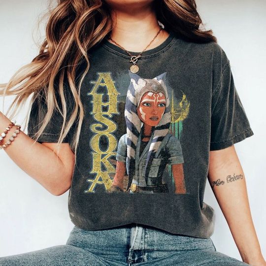 Vintage Ahsoka Tano Comfort Color Shirt, Ahsoka Tano TShirt, Ahsoka Tano Shirt, Clone Wars Shirt Classic Ahsoka Tano Vintage Shirts