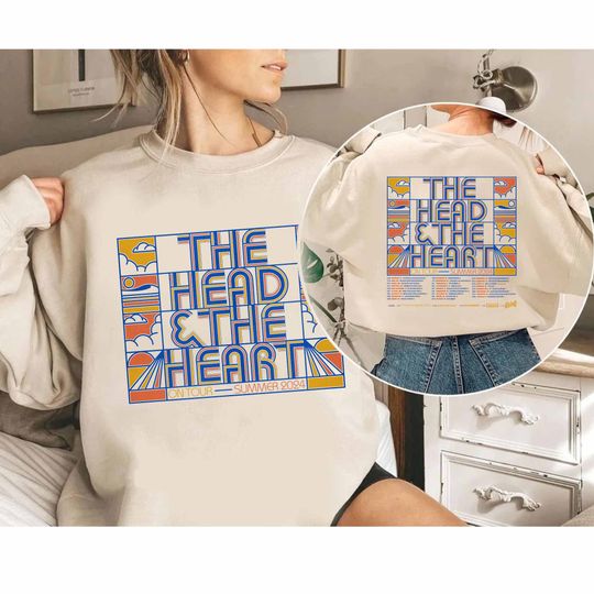 The Head & The Heart 2024 Summer Tour Shirt, The Head and the Heart Band Fan Shirt, The Head and the Heart 2024 Concert Shirt