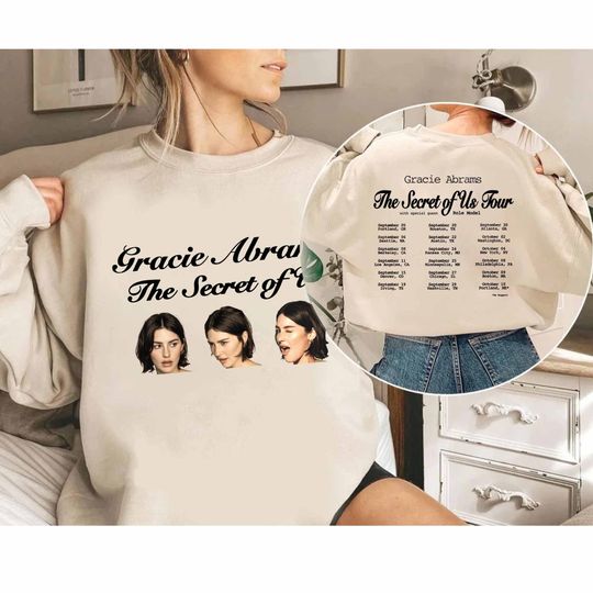 Gracie Abrams - The Secret of Us 2024 Tour Shirt, Gracie Abrams Fan Shirt, Gracie Abrams 2024 Concert Shirt, The Secret of Us Tour Tee