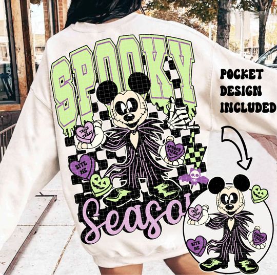 Disney Mummy Mickey Halloween Sweatshirt, Trendy Candy Hearts Sweatshirt, Spooky Season