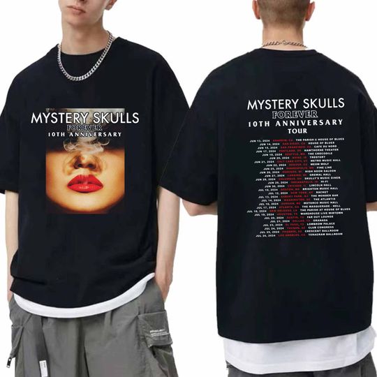 Mystery Skulls - Forever 10th Anniversary Tour 2024 Shirt, Mystery Skulls Fan Shirt, Mystery Skulls 2024 Concert Shirt