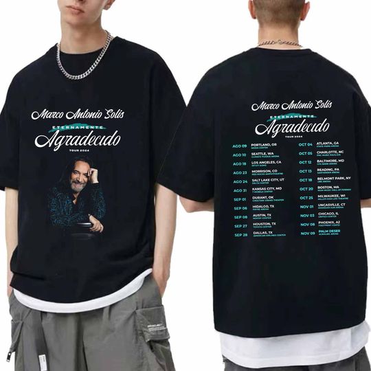 Marco Antonio Sols - Eternally Grateful World Tour 2024 Shirt, Marco Antonio Sols Fan Shirt, Marco Antonio Sols Tour Tee, Music Tour 2024 Shirt
