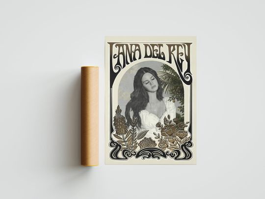 Lana Del Rey Poster,  High Quality Poster Print, Lana Del Rey Wall Art, Lana Del Rey, Lana Del Rey Poster Print, Lana Del Rey Merch