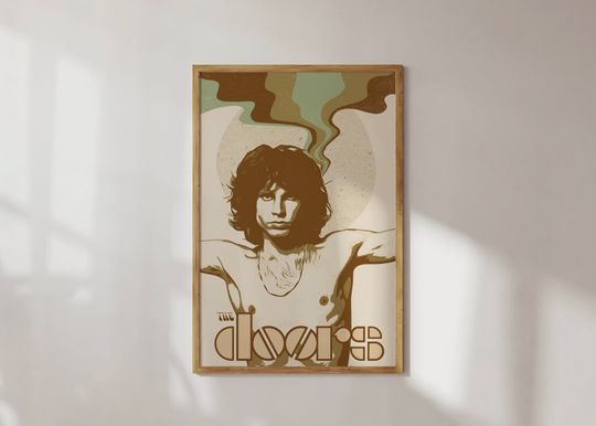 The Doors Poster, Poster Art Print, The Doors Wall Art, Jim Morrison Art, The Doors Print, Jim Morrison Poster, Retro Poster