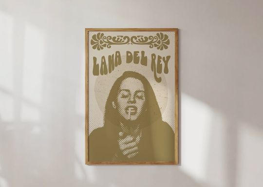 Lana Del Rey Poster,  High Quality Poster Print, Lana Del Rey Wall Art, Lana Del Rey, Lana Del Rey Poster Print, Lana Del Rey Merch