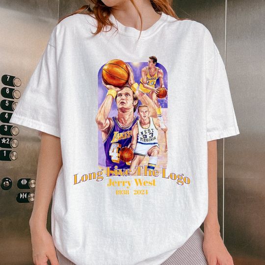 Long Live The Logo Jerry West Shirt, 1938-2024 Memorial Shirt, RIP Jerry West, NBA Shirt, Gift for Jerry West Fan