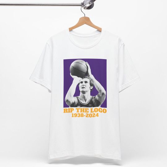 In Memory Jerry West T-Shirt, RIP The Logo 1938-2024, West Virginia Native, Basketball Native, Gift Jerry West Fan, Memorial Tee, Mr. Clutch