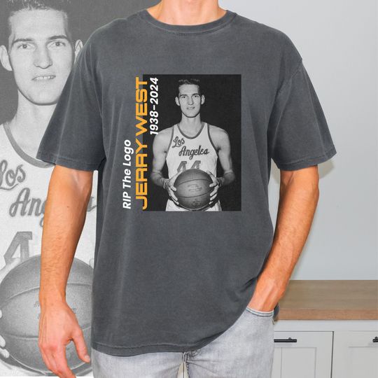 Jerry West Shirt for Men Women, RIP Jerry West T Shirt, In Memory Jerry West T-Shirt, Gift Jerry West Fan, Vintage Basketball Shirt, NBA Tee
