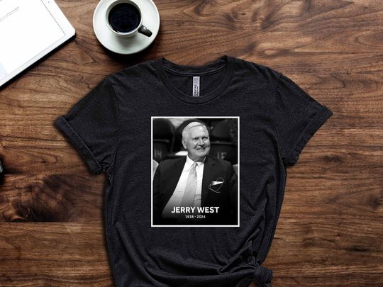 Jerry West Shirt, Jerry West, Mr Logo NBA Shirt, NBA Legend, NBA Logo, Remembrance Shirt, Legend Shirt, Basketball Shirt, Lakers Shirt