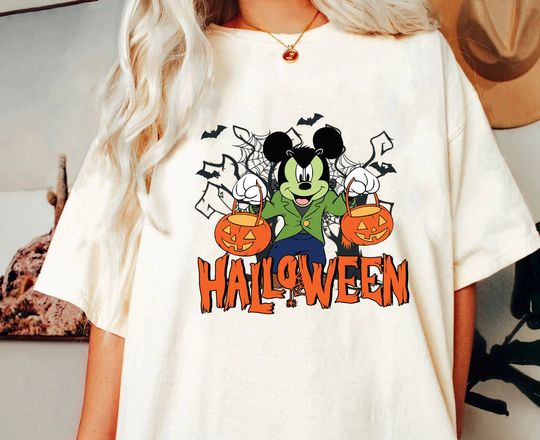 Vintage Disney Halloween Shirt Mickey And Pumpkin  Shirt, Disney Halloween Shirt