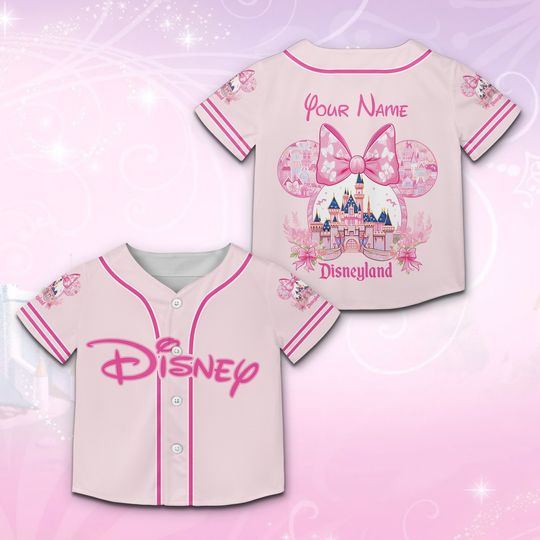 Personalized Ddisneyland Baseball Jersey Ddisney Family Vacation Trip Matching Shirt Custom Ddisney Baseball Game Day Jersey For Disneyy Fan